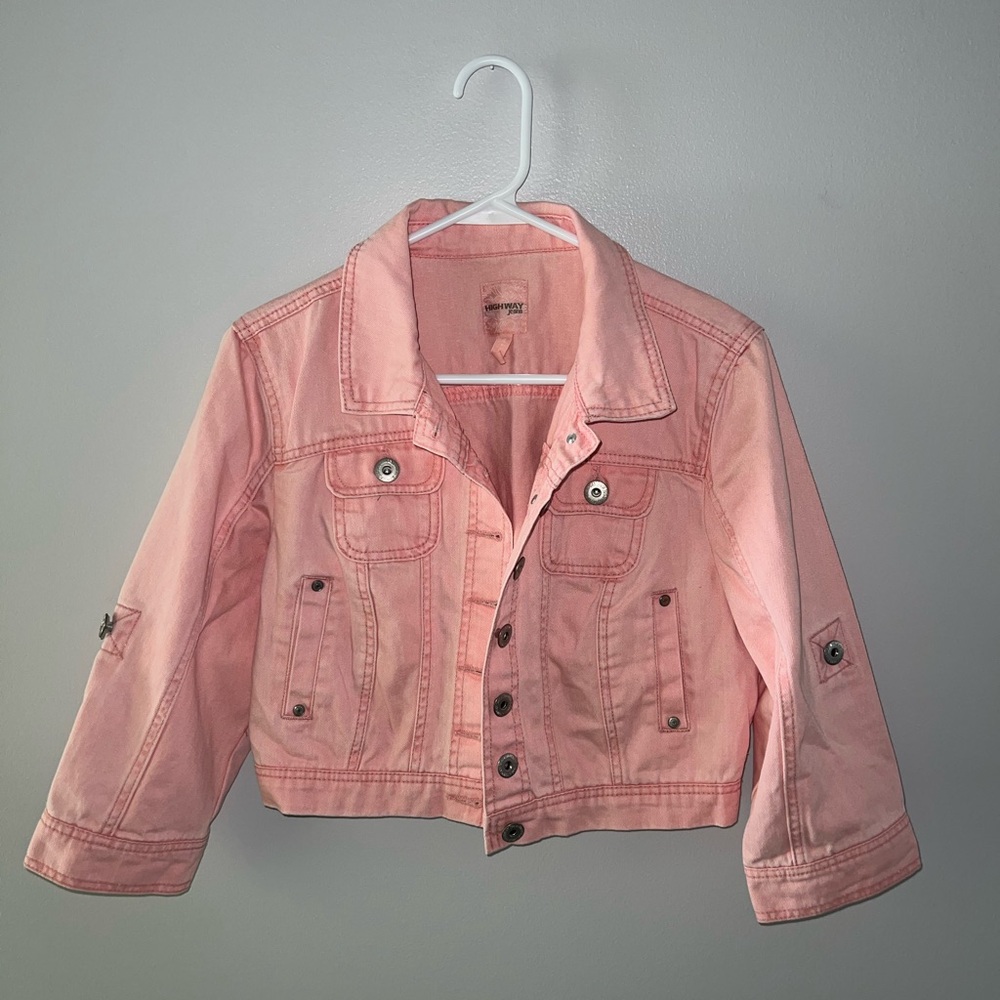 Highway Jeans Pink Denim Jacket